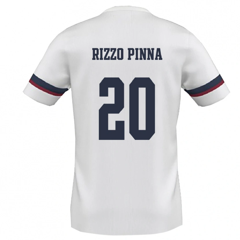 Danxen Mujer Camiseta Andrea Rizzo Pinna #20 Blanco Rojo 2ª Equipación 2025/26 La Camisa México