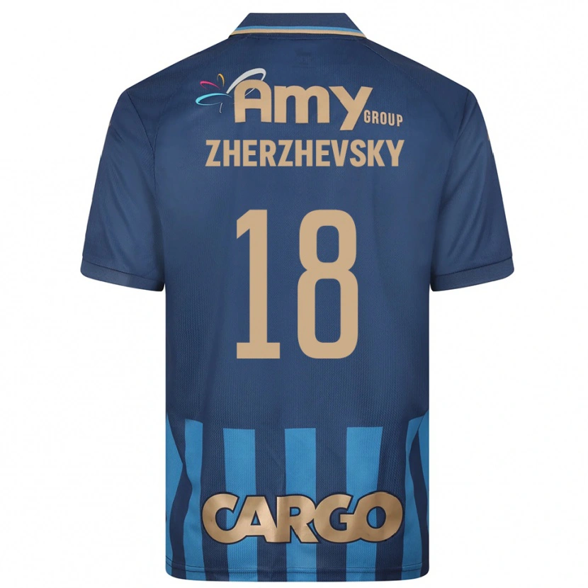Danxen Mujer Camiseta Roy Zherzhevsky #18 Azul Marino 2ª Equipación 2025/26 La Camisa México