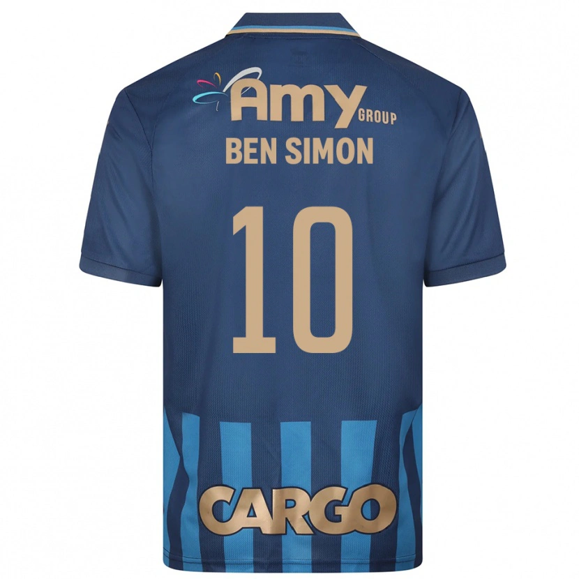 Danxen Mujer Camiseta Ilay Ben Simon #10 Azul Marino 2ª Equipación 2025/26 La Camisa México
