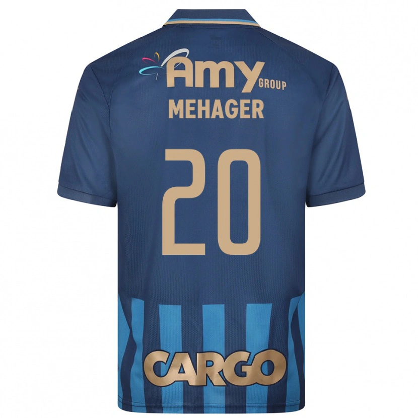 Danxen Mujer Camiseta Itay Mehager #20 Azul Marino 2ª Equipación 2025/26 La Camisa México