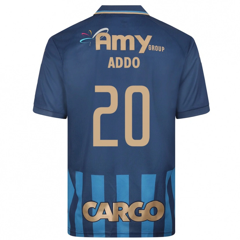 Danxen Mujer Camiseta Henry Addo #20 Azul Marino 2ª Equipación 2025/26 La Camisa México