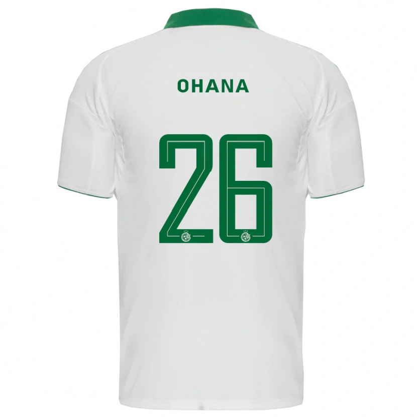 Danxen Mujer Camiseta Michael Ohana #26 Blanco Verde 2ª Equipación 2025/26 La Camisa México