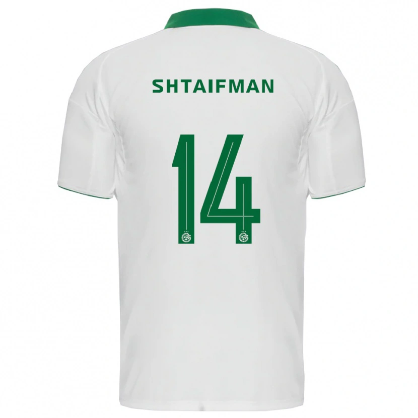 Danxen Mujer Camiseta Noam Shtaifman #14 Blanco Verde 2ª Equipación 2025/26 La Camisa México
