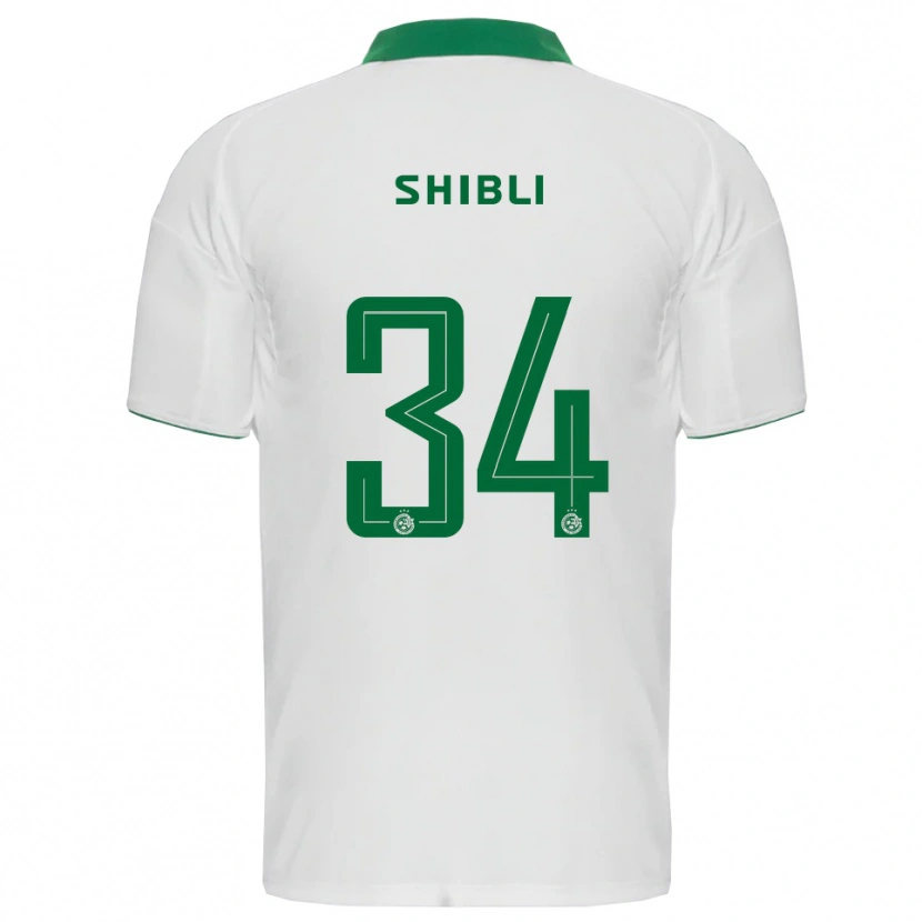 Danxen Mujer Camiseta Hamza Shibli #34 Blanco Verde 2ª Equipación 2025/26 La Camisa México