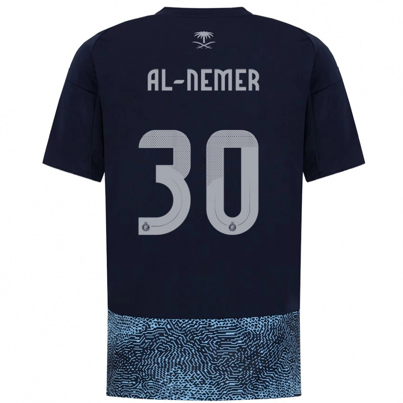 Danxen Mujer Camiseta Meshari Al-Nemer #30 Marino Azul Celeste 2ª Equipación 2025/26 La Camisa México