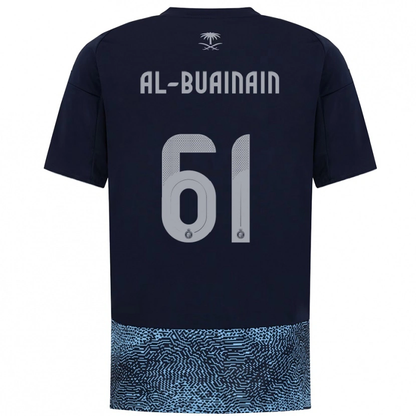 Danxen Mujer Camiseta Mubarak Al-Buainain #61 Marino Azul Celeste 2ª Equipación 2025/26 La Camisa México