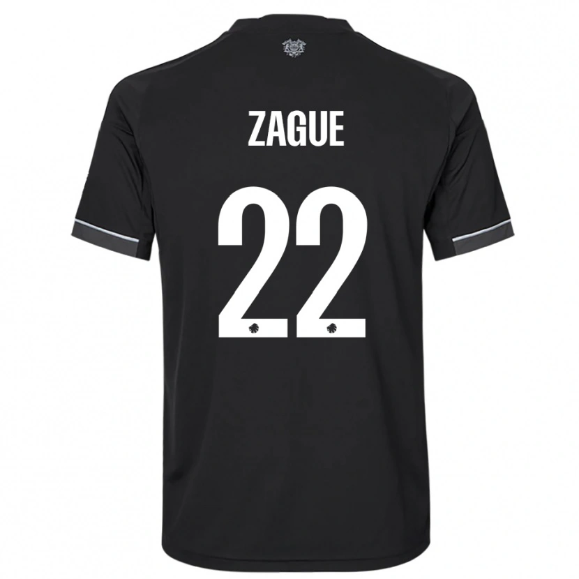 Danxen Mujer Camiseta Yoram Zague #22 Negro Blanco 2ª Equipación 2025/26 La Camisa México