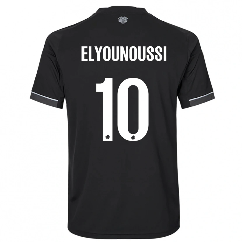 Danxen Mujer Camiseta Mohamed Elyounoussi #10 Negro Blanco 2ª Equipación 2025/26 La Camisa México