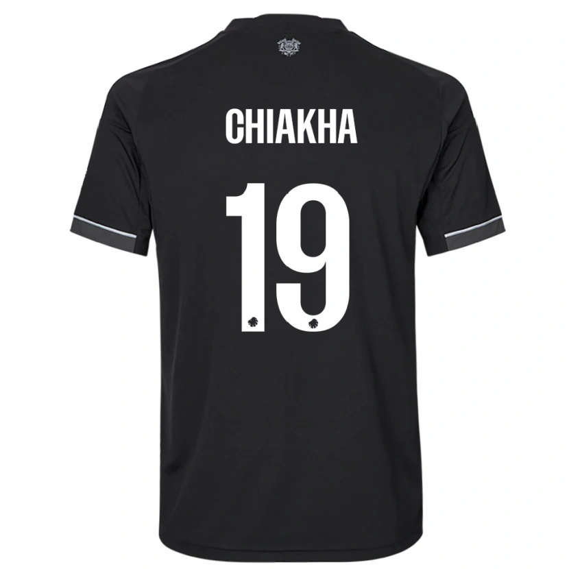Danxen Mujer Camiseta Amin Chiakha #19 Negro Blanco 2ª Equipación 2025/26 La Camisa México