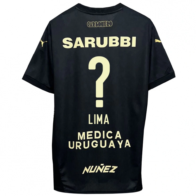 Danxen Mujer Camiseta Jhonatan Lima #0 Negro Oro 2ª Equipación 2025/26 La Camisa México