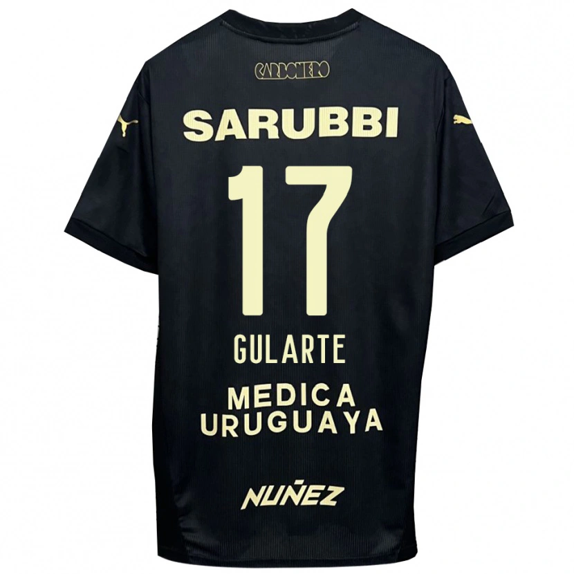 Danxen Mujer Camiseta Emanuel Gularte #17 Negro Oro 2ª Equipación 2025/26 La Camisa México