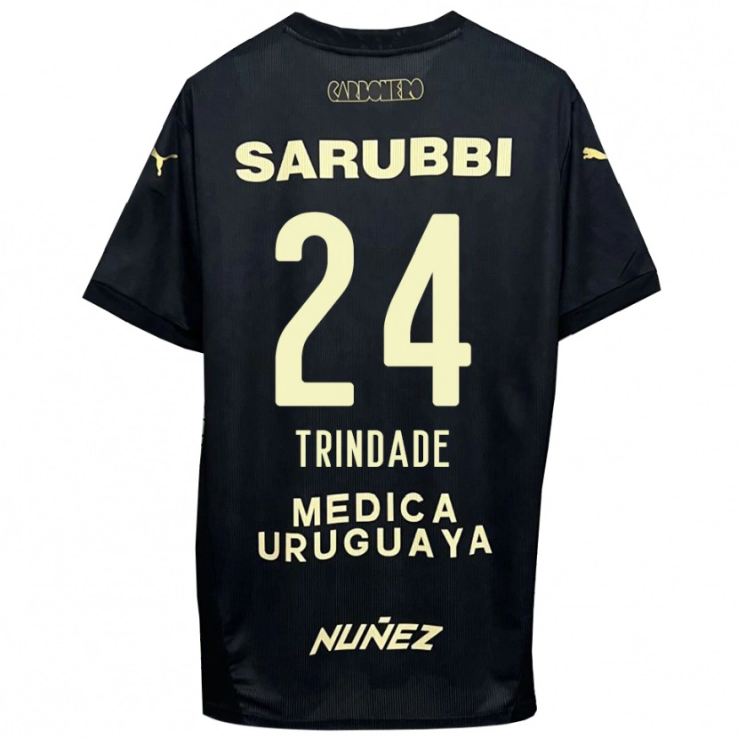 Danxen Mujer Camiseta Jesús Trindade #24 Negro Oro 2ª Equipación 2025/26 La Camisa México