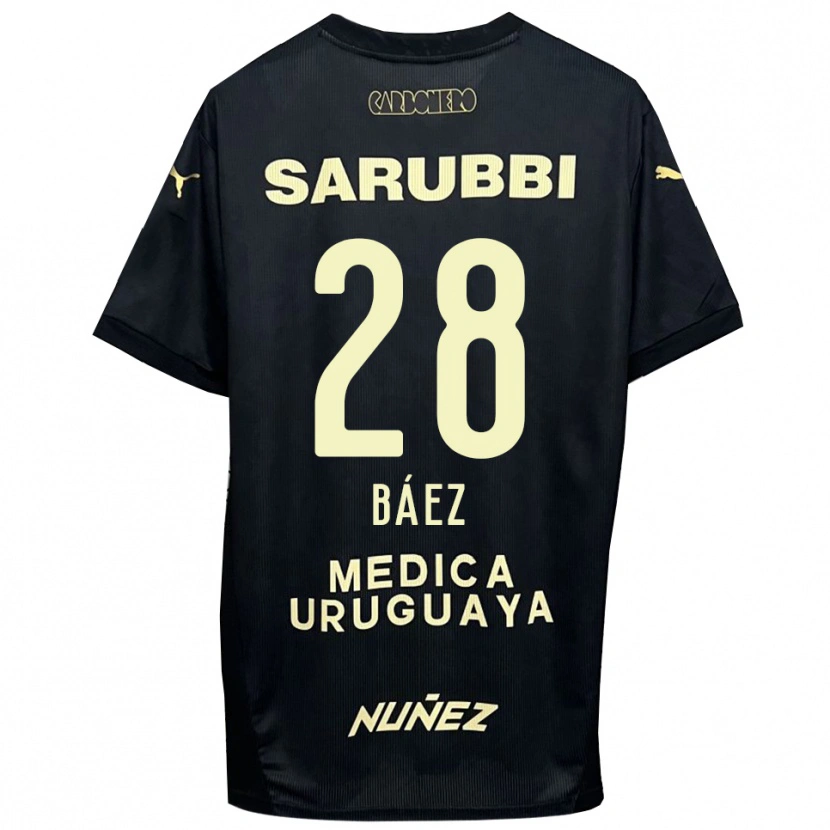 Danxen Mujer Camiseta Jaime Báez #28 Negro Oro 2ª Equipación 2025/26 La Camisa México