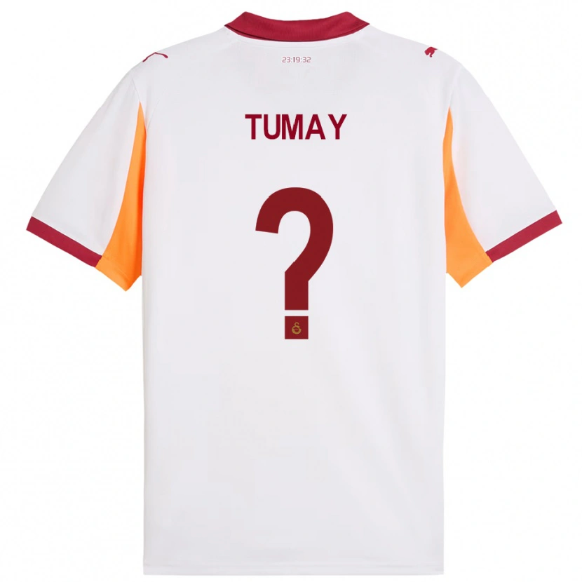 Danxen Mujer Camiseta Mustafa Kürsat Tümay #0 Blanco Rojo 2ª Equipación 2025/26 La Camisa México