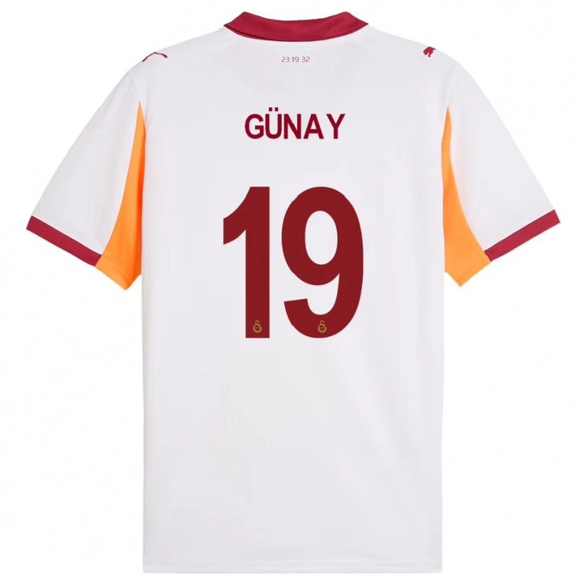 Danxen Mujer Camiseta Günay Güvenç #19 Blanco Rojo 2ª Equipación 2025/26 La Camisa México