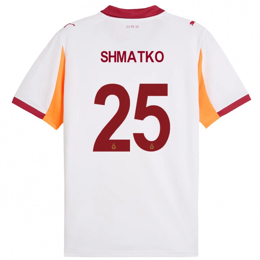 Danxen Mujer Camiseta Lyubov Shmatko #25 Blanco Rojo 2ª Equipación 2025/26 La Camisa México
