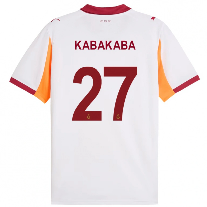 Danxen Mujer Camiseta Naomie Kabakaba #27 Blanco Rojo 2ª Equipación 2025/26 La Camisa México