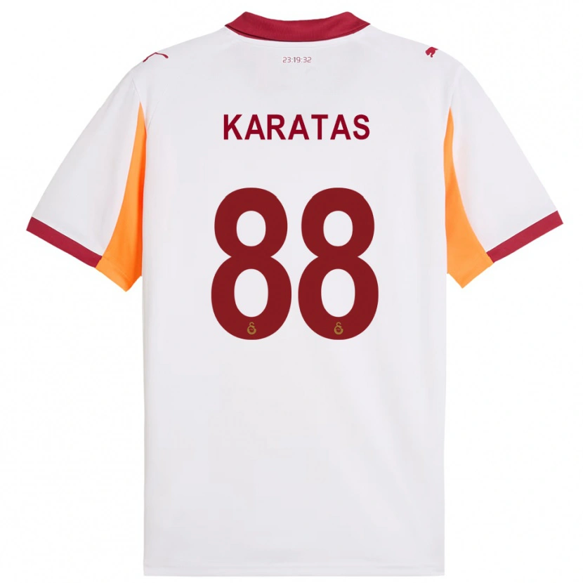 Danxen Mujer Camiseta Kazımcan Karataş #88 Blanco Rojo 2ª Equipación 2025/26 La Camisa México