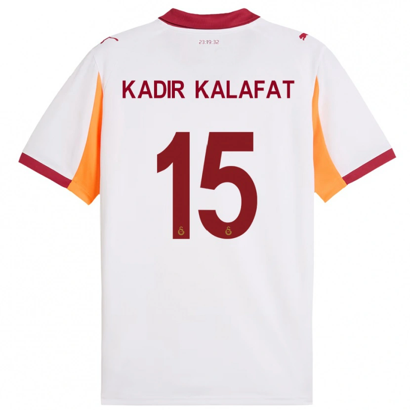Danxen Mujer Camiseta İsmail Kadir Kalafat #15 Blanco Rojo 2ª Equipación 2025/26 La Camisa México
