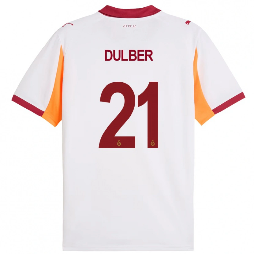 Danxen Mujer Camiseta Didem Dülber #21 Blanco Rojo 2ª Equipación 2025/26 La Camisa México