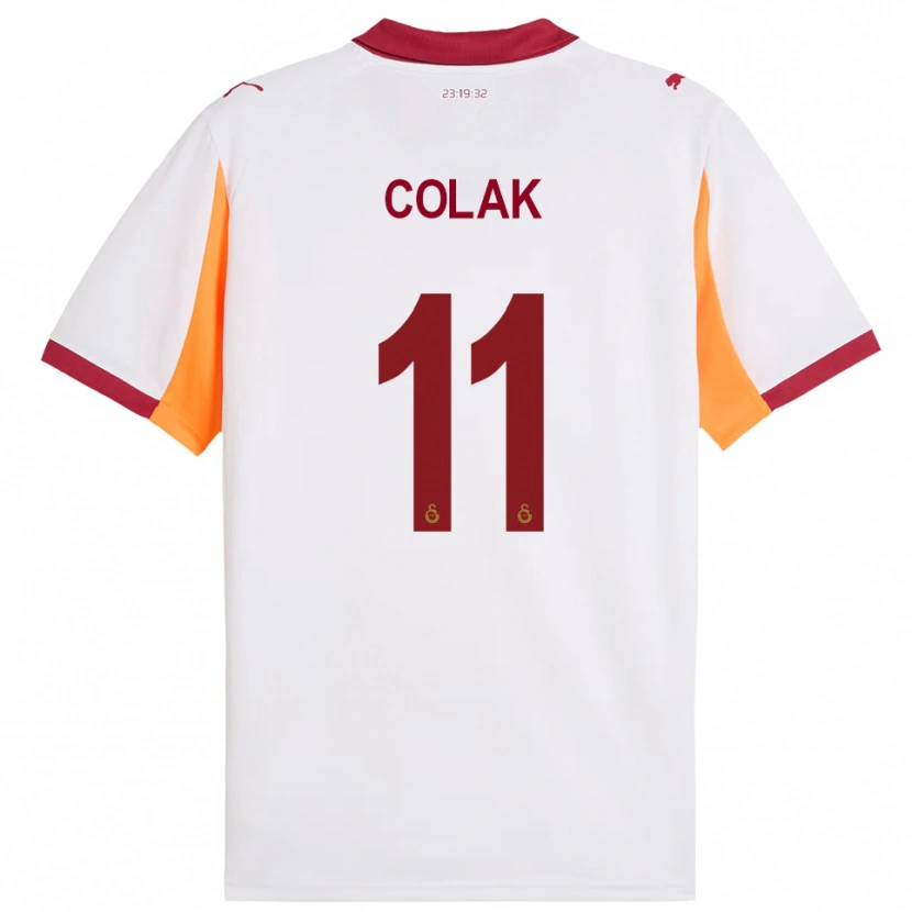 Danxen Mujer Camiseta Yiğit Çolak #11 Blanco Rojo 2ª Equipación 2025/26 La Camisa México