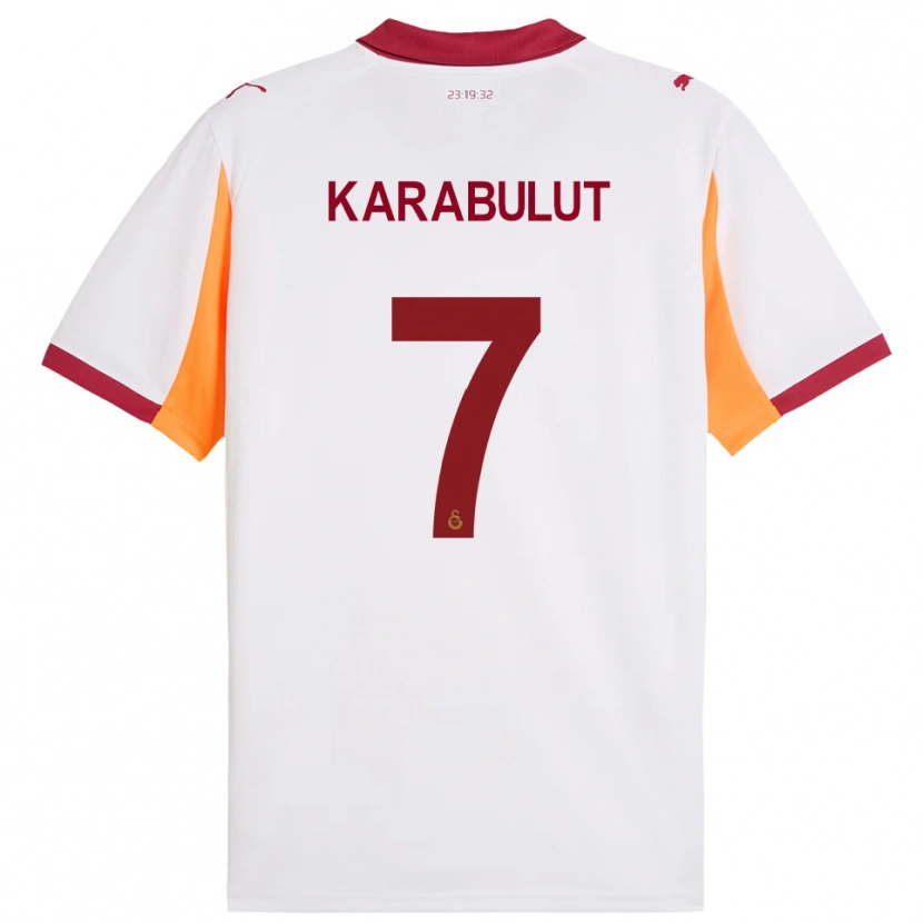 Danxen Mujer Camiseta Arzu Karabulut #7 Blanco Rojo 2ª Equipación 2025/26 La Camisa México