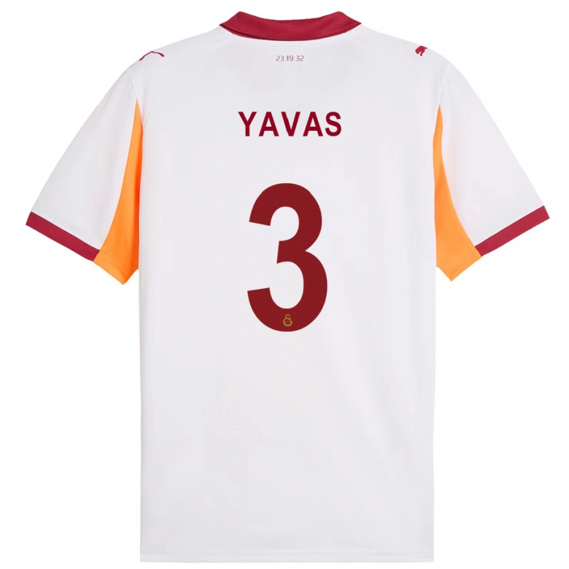 Danxen Mujer Camiseta Arda Yavas #3 Blanco Rojo 2ª Equipación 2025/26 La Camisa México