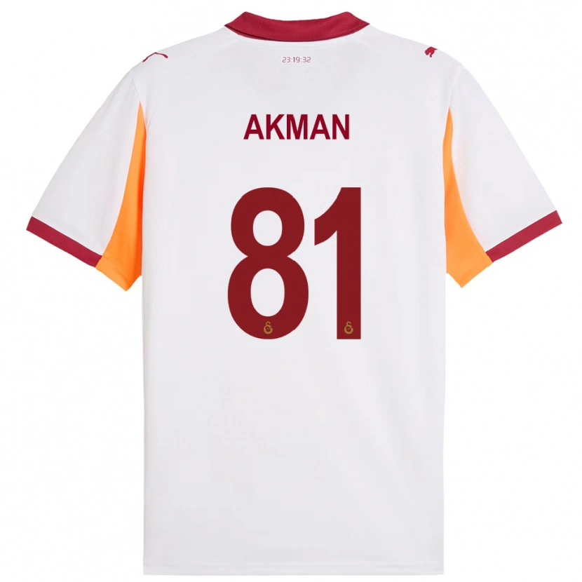 Danxen Mujer Camiseta Hamza Akman #81 Blanco Rojo 2ª Equipación 2025/26 La Camisa México