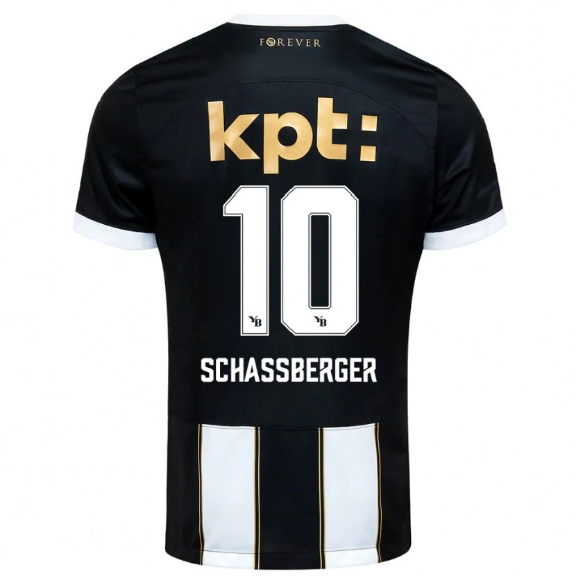 Danxen Mujer Camiseta Julia Schassberger #10 Negro Blanco 2ª Equipación 2025/26 La Camisa México