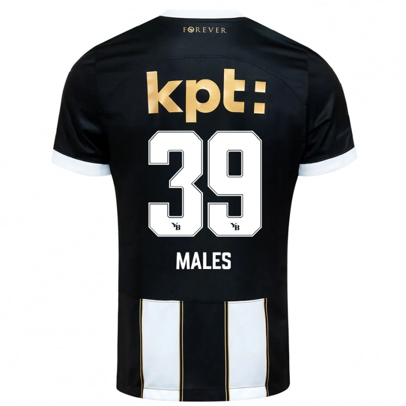 Danxen Mujer Camiseta Darian Males #39 Negro Blanco 2ª Equipación 2025/26 La Camisa México