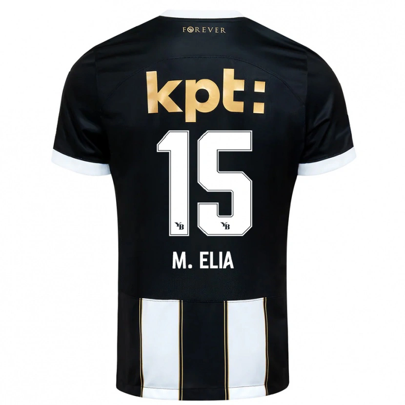 Danxen Mujer Camiseta Meschack Elia #15 Negro Blanco 2ª Equipación 2025/26 La Camisa México