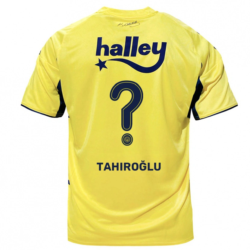 Danxen Mujer Camiseta Hasip Tahiroğlu #0 Amarillo Marino 2ª Equipación 2025/26 La Camisa México