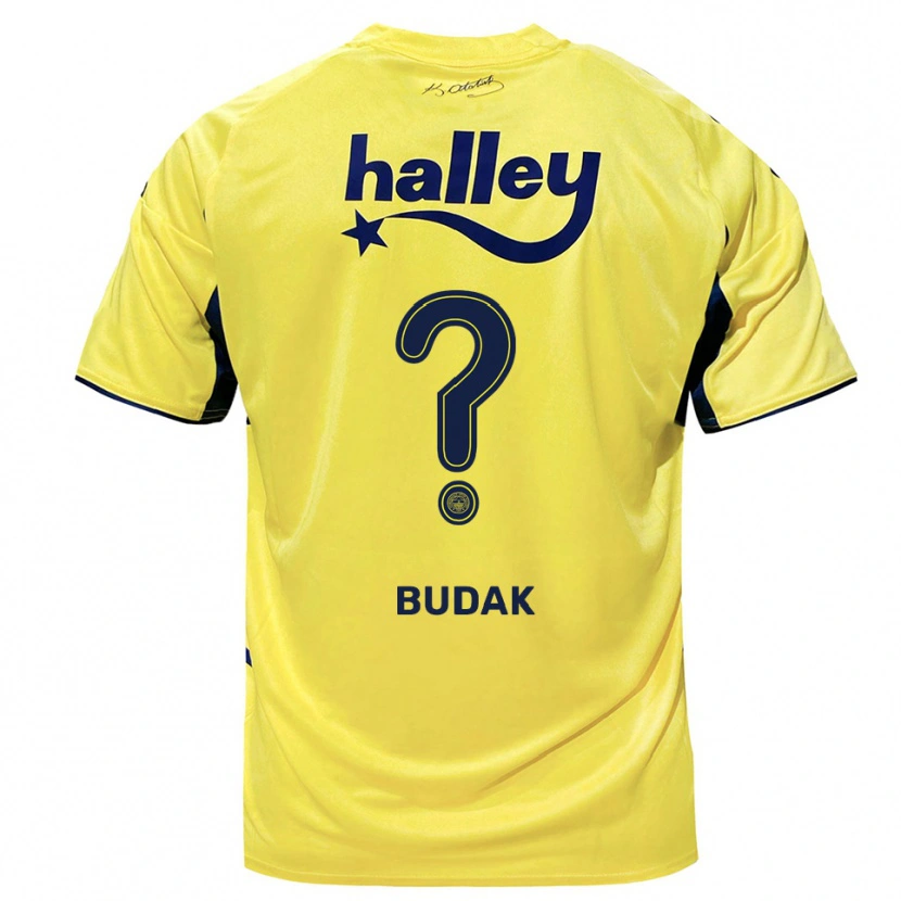 Danxen Mujer Camiseta Enis Budak #0 Amarillo Marino 2ª Equipación 2025/26 La Camisa México