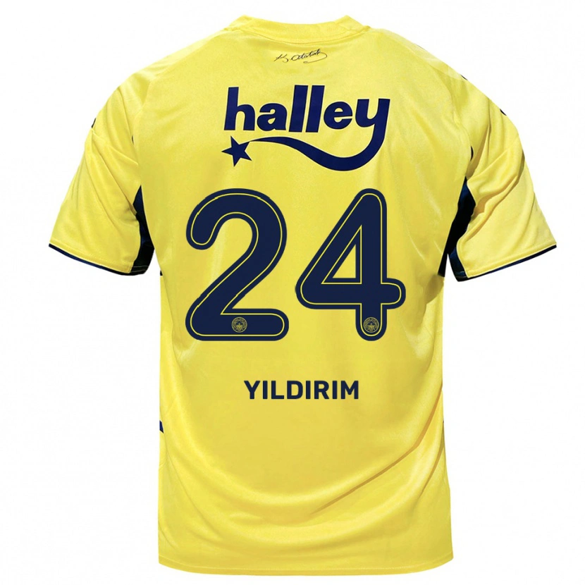 Danxen Mujer Camiseta Fatoş Yıldırım #24 Amarillo Marino 2ª Equipación 2025/26 La Camisa México