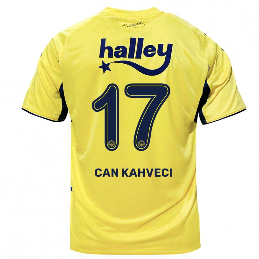 Danxen Mujer Camiseta İrfan Can Kahveci #17 Amarillo Marino 2ª Equipación 2025/26 La Camisa México