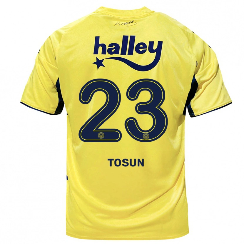 Danxen Mujer Camiseta Cenk Tosun #23 Amarillo Marino 2ª Equipación 2025/26 La Camisa México