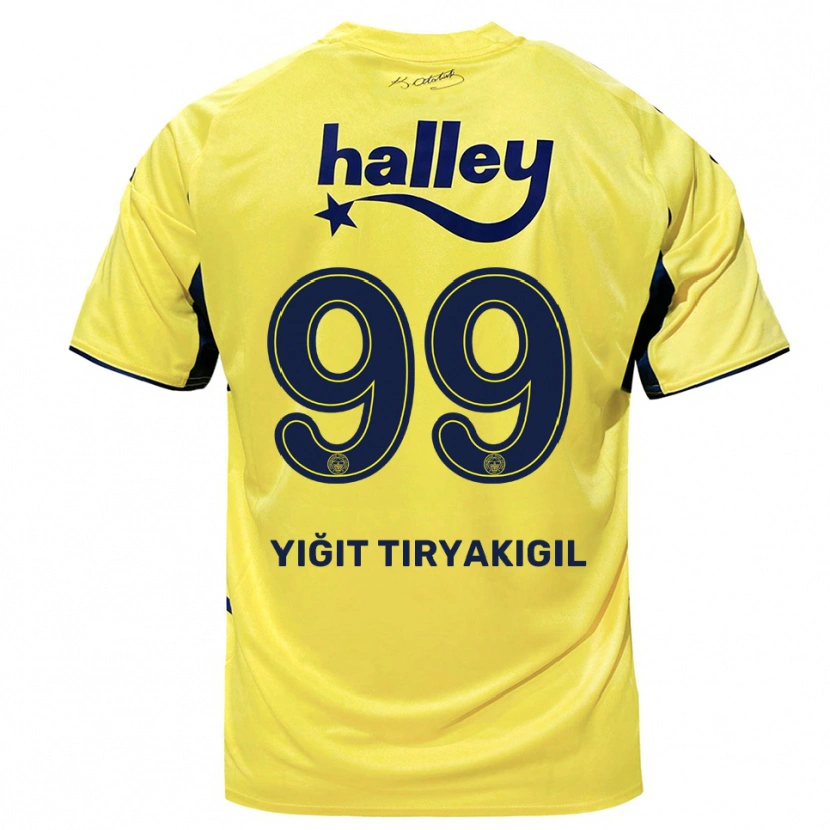 Danxen Mujer Camiseta Ömer Yiğit Tiryakigil #99 Amarillo Marino 2ª Equipación 2025/26 La Camisa México