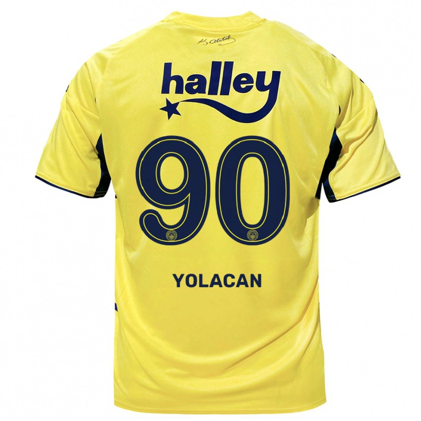 Danxen Mujer Camiseta Baran Yolaçan #90 Amarillo Marino 2ª Equipación 2025/26 La Camisa México
