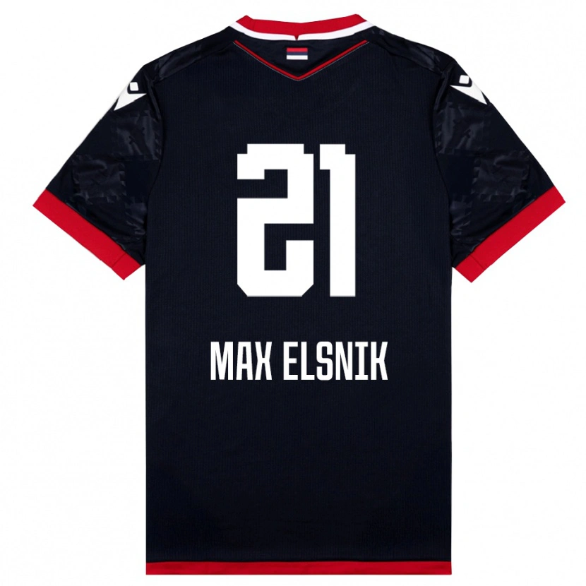Danxen Mujer Camiseta Timi Max Elsnik #21 Negro Rojo 2ª Equipación 2025/26 La Camisa México