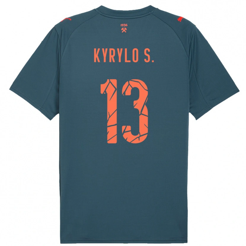 Danxen Mujer Camiseta Kyrylo Savchenko #13 Marino Rojo 2ª Equipación 2025/26 La Camisa México