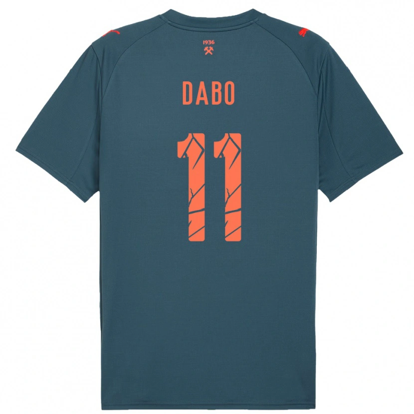 Danxen Mujer Camiseta Ibrahima Dabo #11 Marino Rojo 2ª Equipación 2025/26 La Camisa México
