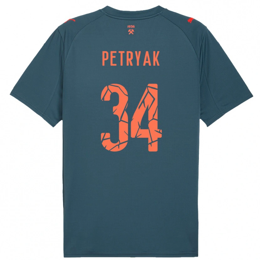 Danxen Mujer Camiseta Ivan Petryak #34 Marino Rojo 2ª Equipación 2025/26 La Camisa México