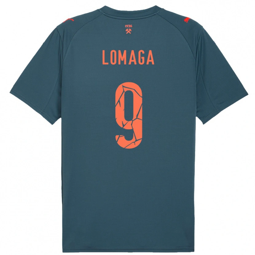 Danxen Mujer Camiseta Oleksandr Lomaga #9 Marino Rojo 2ª Equipación 2025/26 La Camisa México
