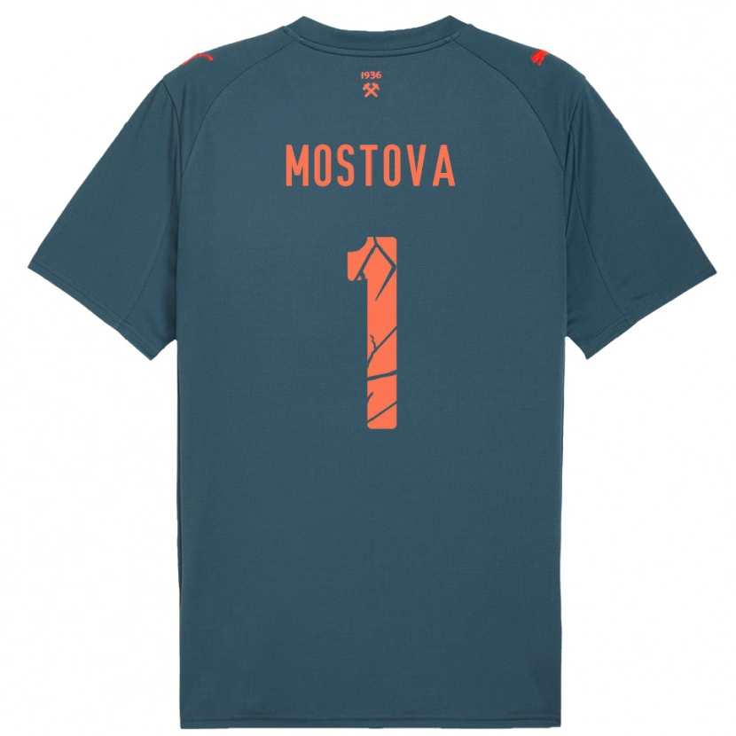 Danxen Mujer Camiseta Inha Mostova #1 Marino Rojo 2ª Equipación 2025/26 La Camisa México