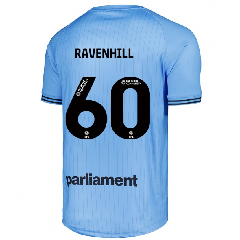 Danxen Niño Camiseta Rogan Ravenhill #60 Azul Claro Cielo Portero Equipación 2025/26 La Camisa México