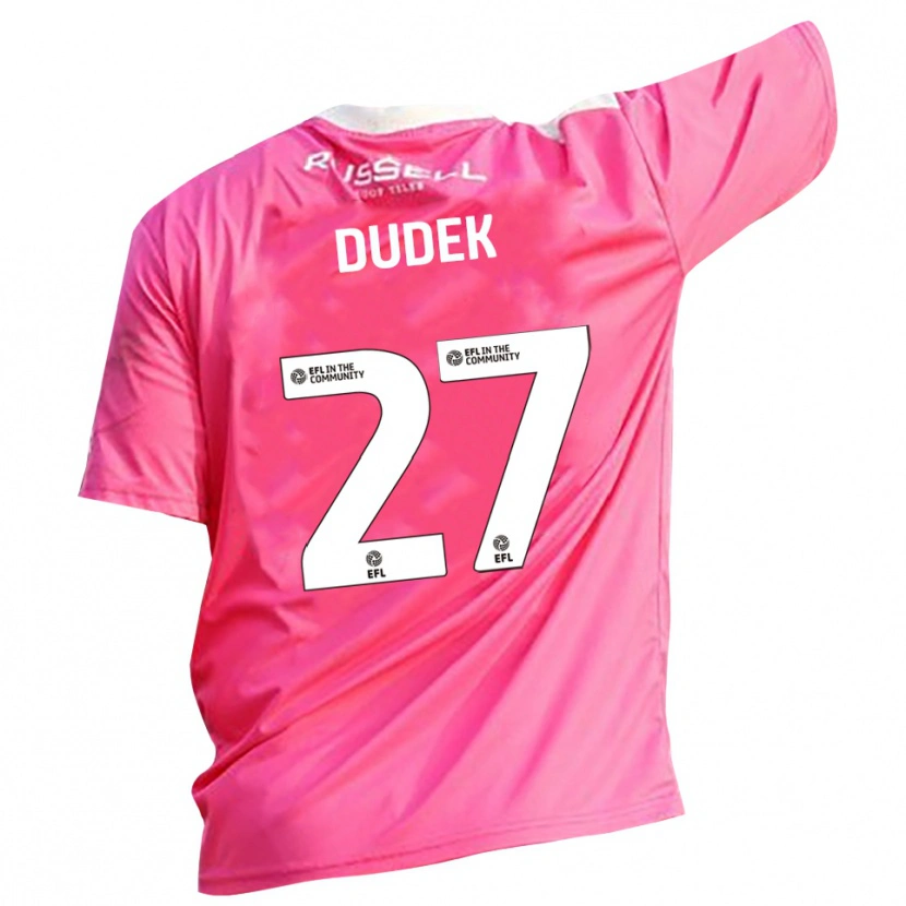 Danxen Niño Camiseta Kamil Dudek #27 Rosa Rosa Portero Equipación 2025/26 La Camisa México