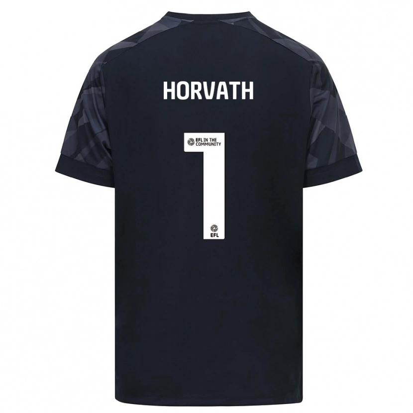 Danxen Niño Camiseta Ethan Horvath #1 Blanco Negro Portero Equipación 2025/26 La Camisa México