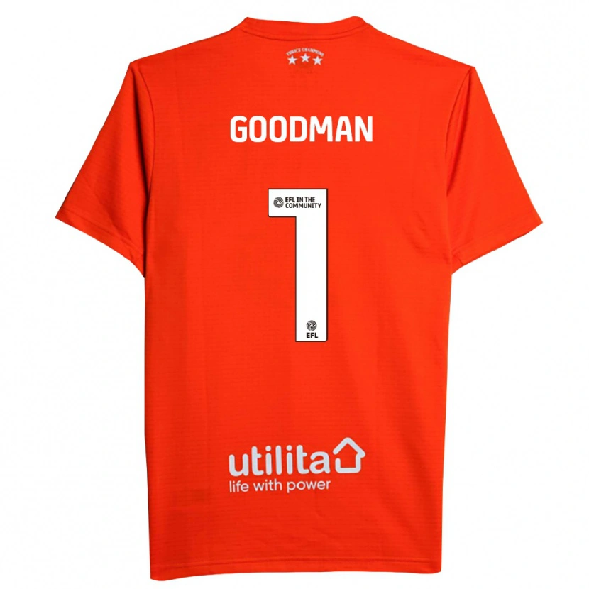 Danxen Niño Camiseta Owen Goodman #1 Blanco Rojo Portero Equipación 2025/26 La Camisa México