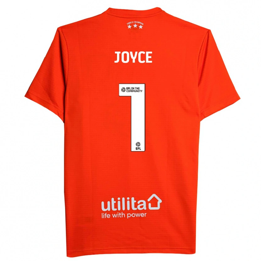 Danxen Niño Camiseta Lauren Joyce #1 Blanco Rojo Portero Equipación 2025/26 La Camisa México