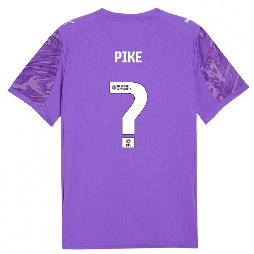 Danxen Niño Camiseta Ethan Pike #0 Morado Oscuro Portero Equipación 2025/26 La Camisa México